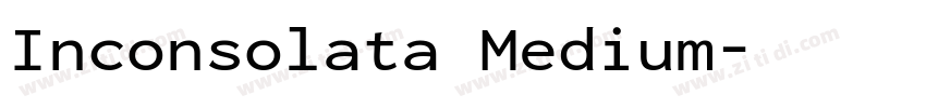 Inconsolata Medium字体转换